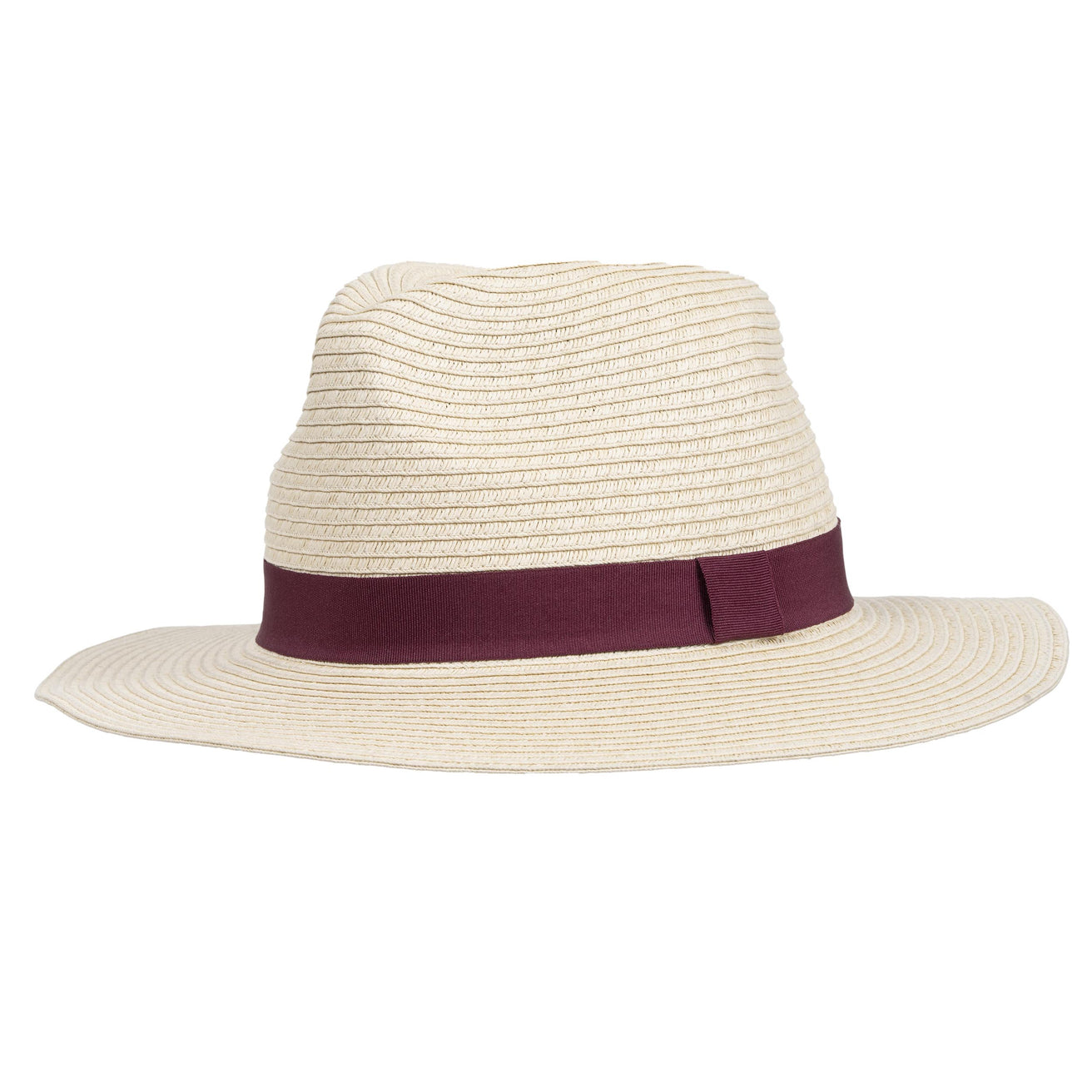 Sombreros Fedora Mujer lazo Burdeos