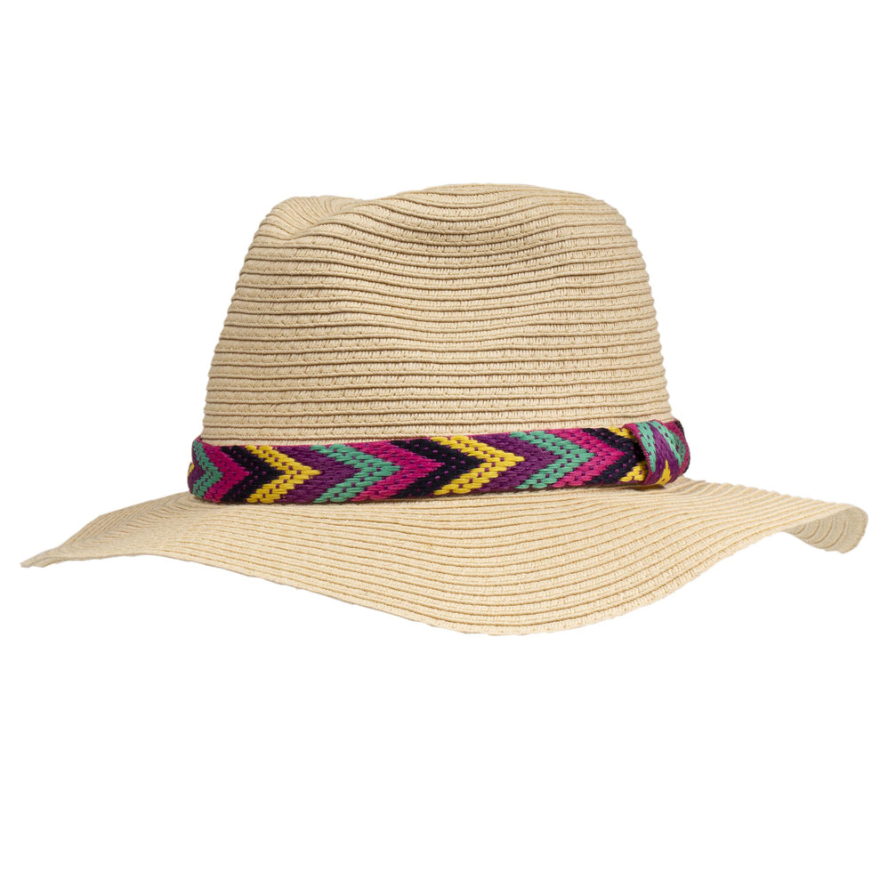 Sombrero Mujer Fedora con lazo mexicano - Isotoner