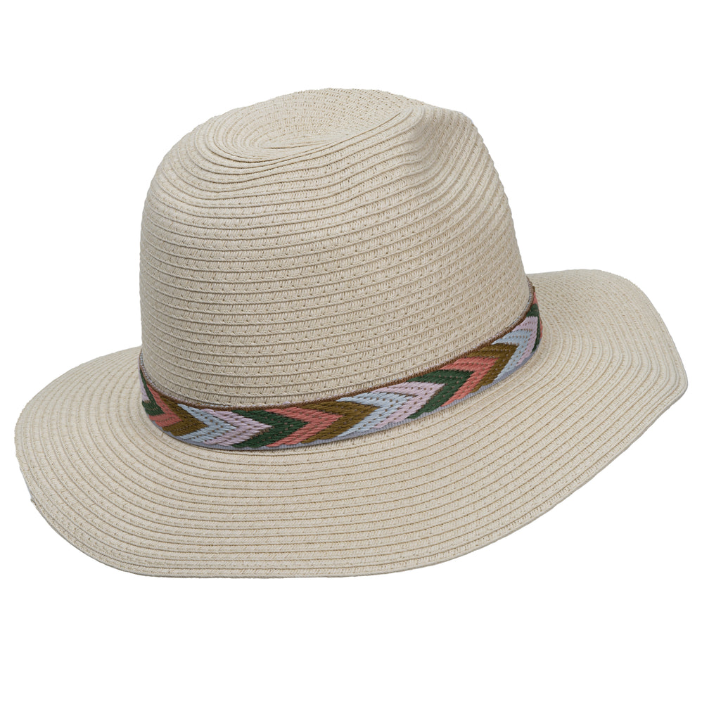 Sombrero Mujer Fedora con lazo mexicano - Isotoner