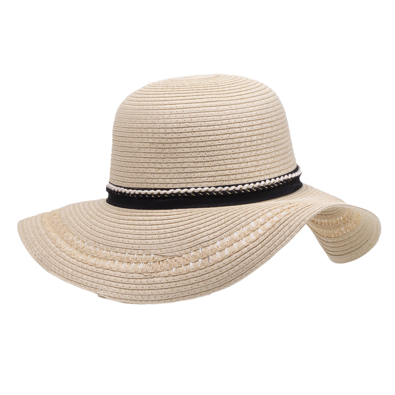 Chapeau capeline Femme Bande tressée