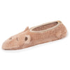 Calcetines Mujer 3D malla peluche Rosa beige Isotoner