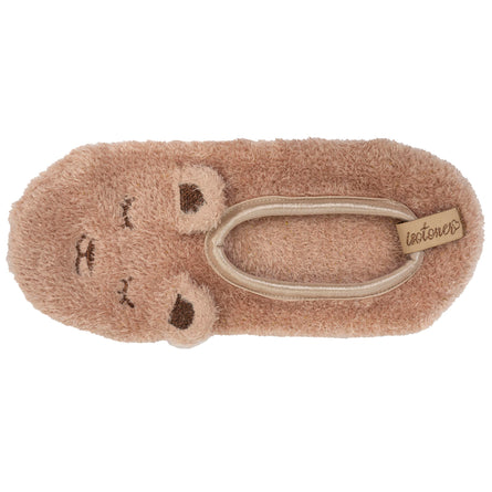 Calcetines Mujer 3D malla peluche Beige - Isotoner