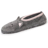 Calcetines Mujer 3D malla peluche Rosa gris Isotoner