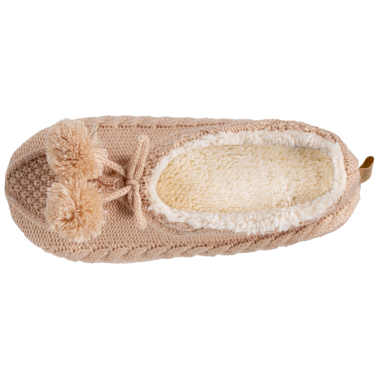 Calcetines-pantuflas Mujer Borlas