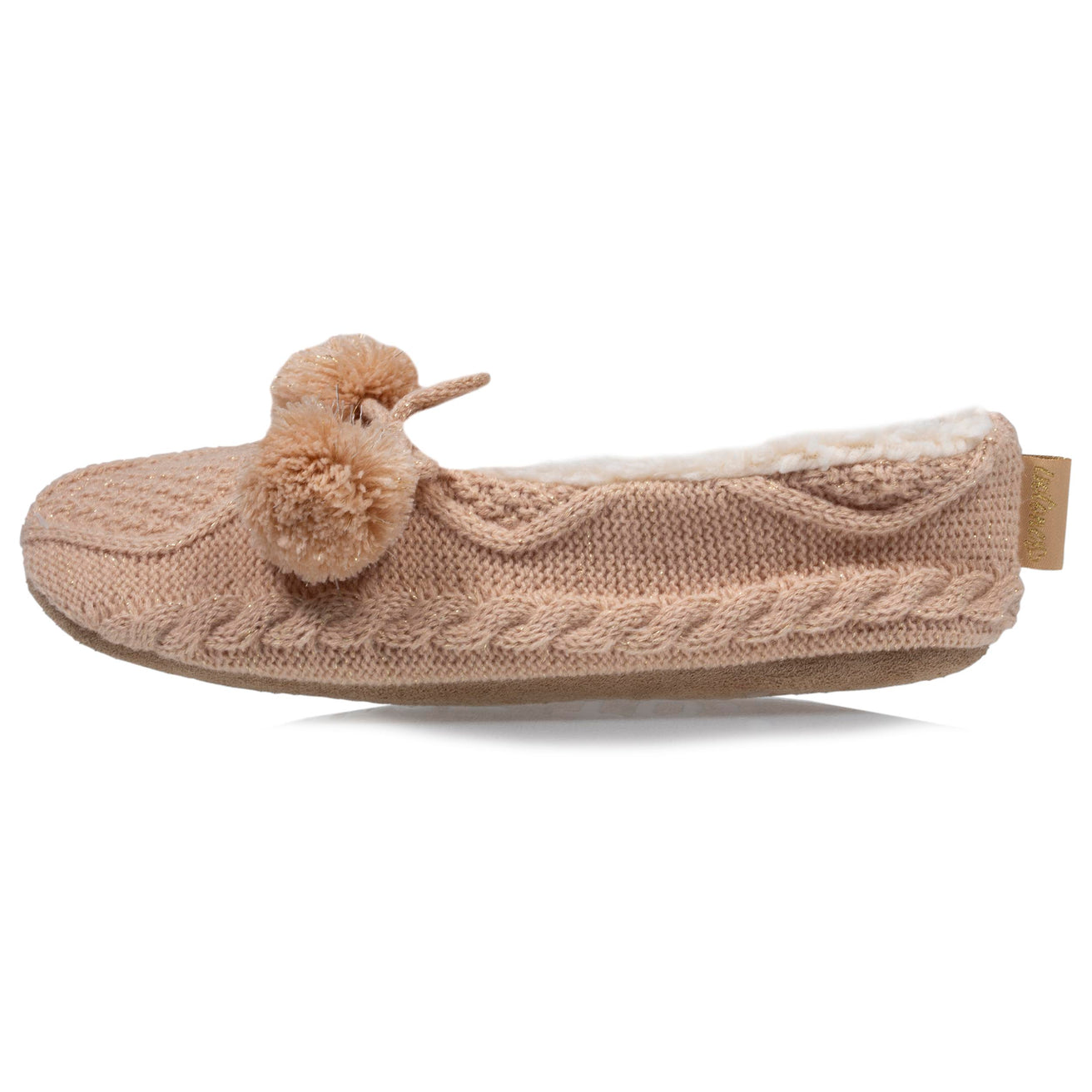 Calcetines-pantuflas Mujer Borlas