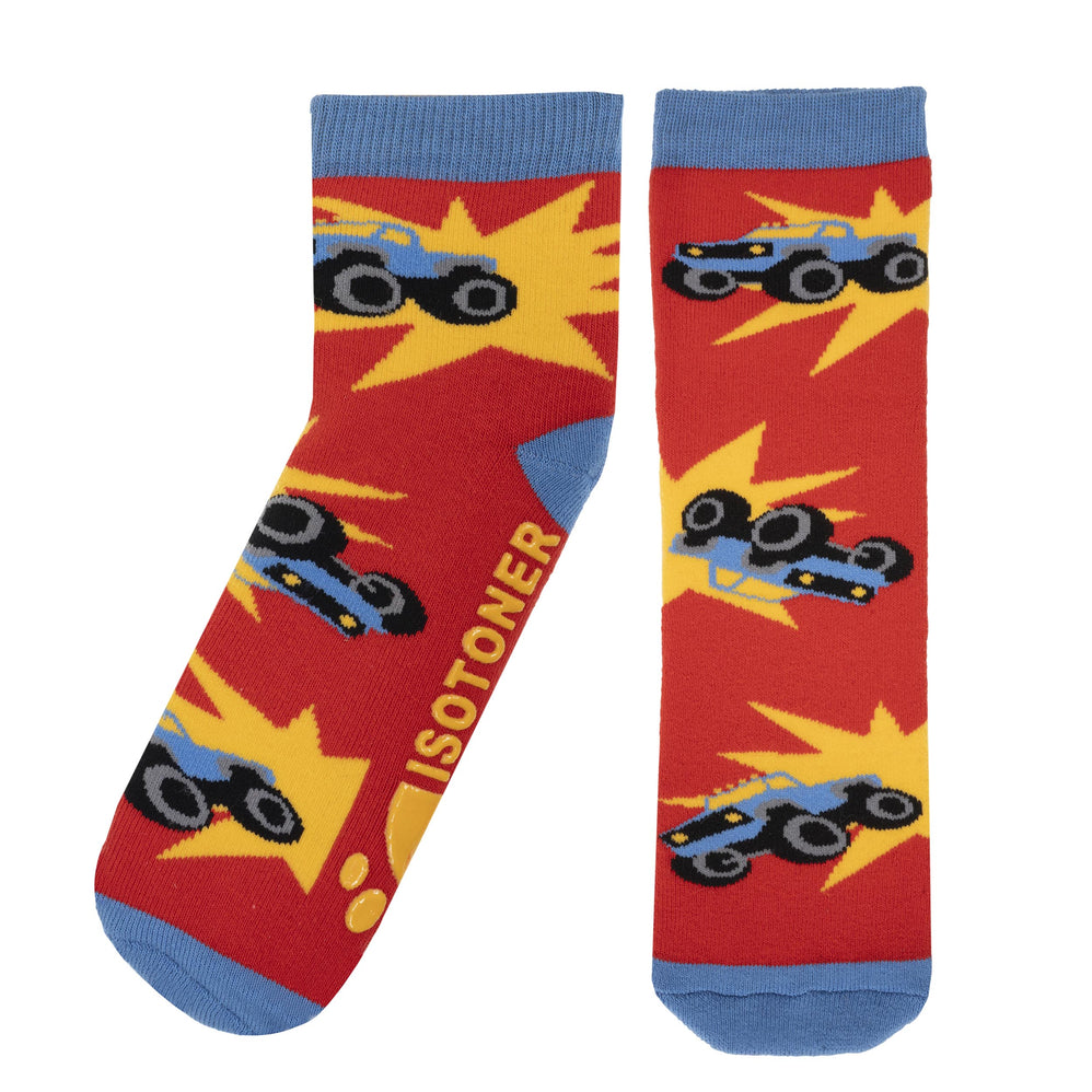 Calcetines antideslizantes Niños Rojo 5/8 años - Isotoner
