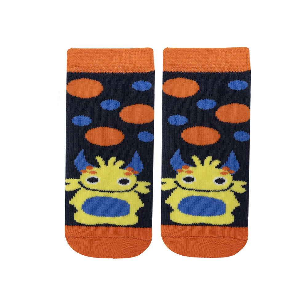 Calcetines antideslizantes Niño Naranja 1/4 años - Isotoner