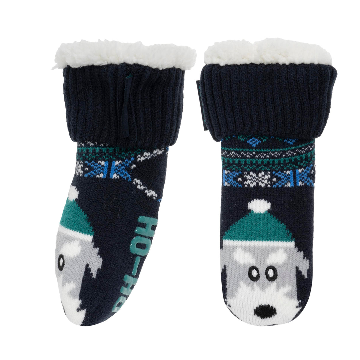 Calcetines forrados Niños Marino Navidad 1/8 años