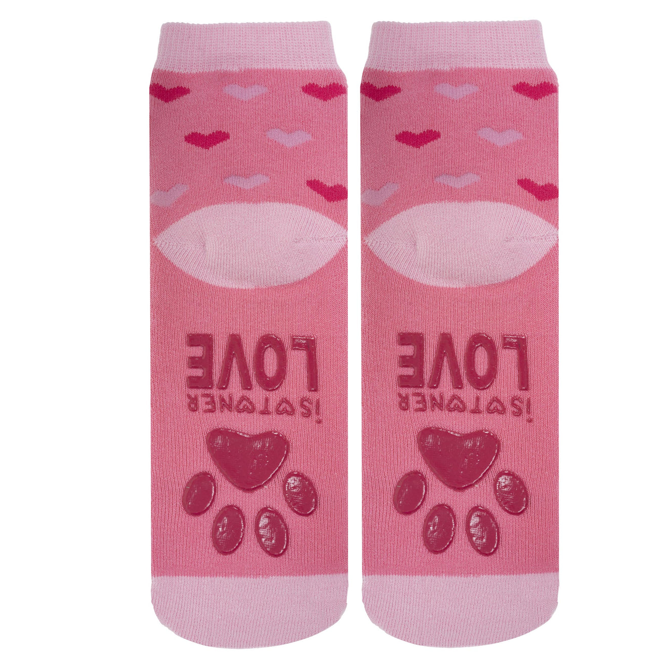 Calcetines antideslizantes Niña Rosa 1/4 años