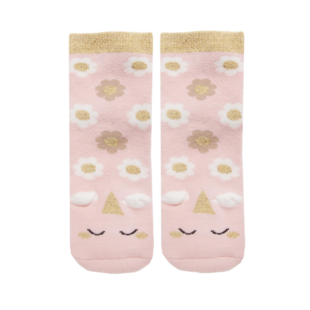 Calcetines antideslizantes Niños Unicornio rosa 1/4 años