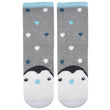 Calcetines bajas antideslizantes Niños Pingüino Gris 5/8 años