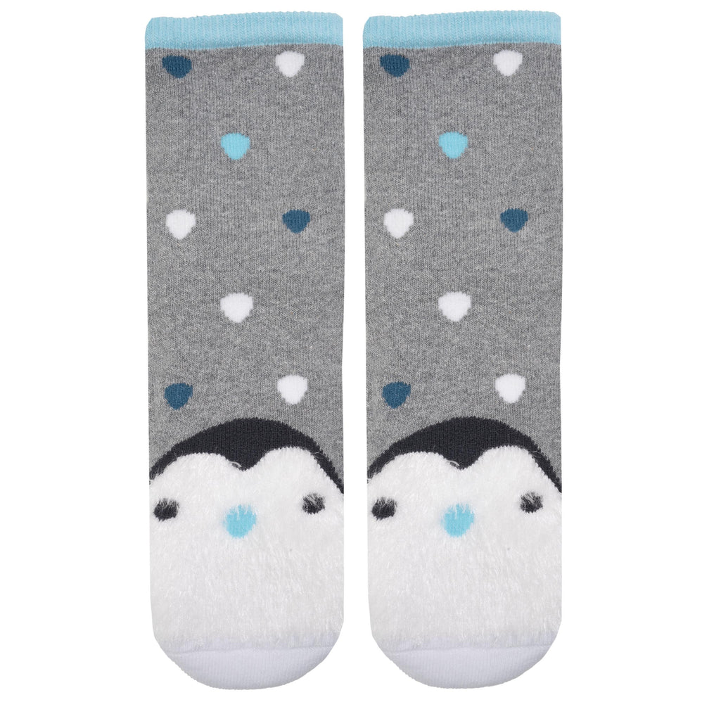 Calcetines bajas antideslizantes Niños Pingüino Gris 5/8 años - Isotoner