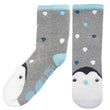 Calcetines bajas antideslizantes Niños Pingüino Gris 5/8 años