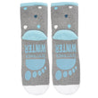 Calcetines bajas antideslizantes Niños Pingüino Gris 5/8 años