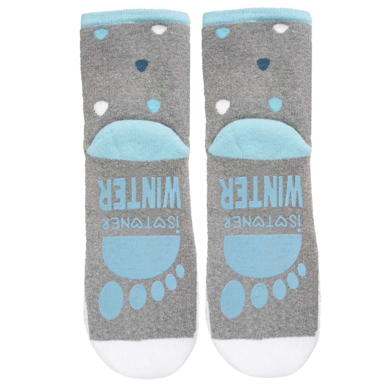 Calcetines bajas antideslizantes Niños Pingüino Gris 5/8 años