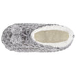 Calcetines-pantuflas forrados Mujer Malla Gris jaspeado