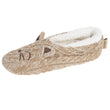 Calcetines-pantuflas forrados Mujer Malla Gato Beige