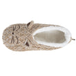 Calcetines-pantuflas forrados Mujer Malla Gato Beige