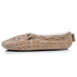 Calcetines-pantuflas forrados Mujer Malla Gato Beige