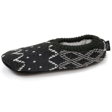 Calcetines-pantuflas Hombre Jacquard Gris - Isotoner