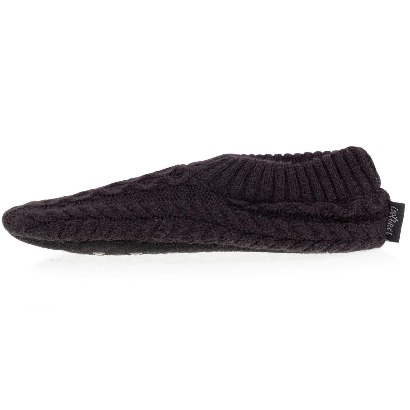 Calcetines-pantuflas Hombre Negro Retorcido