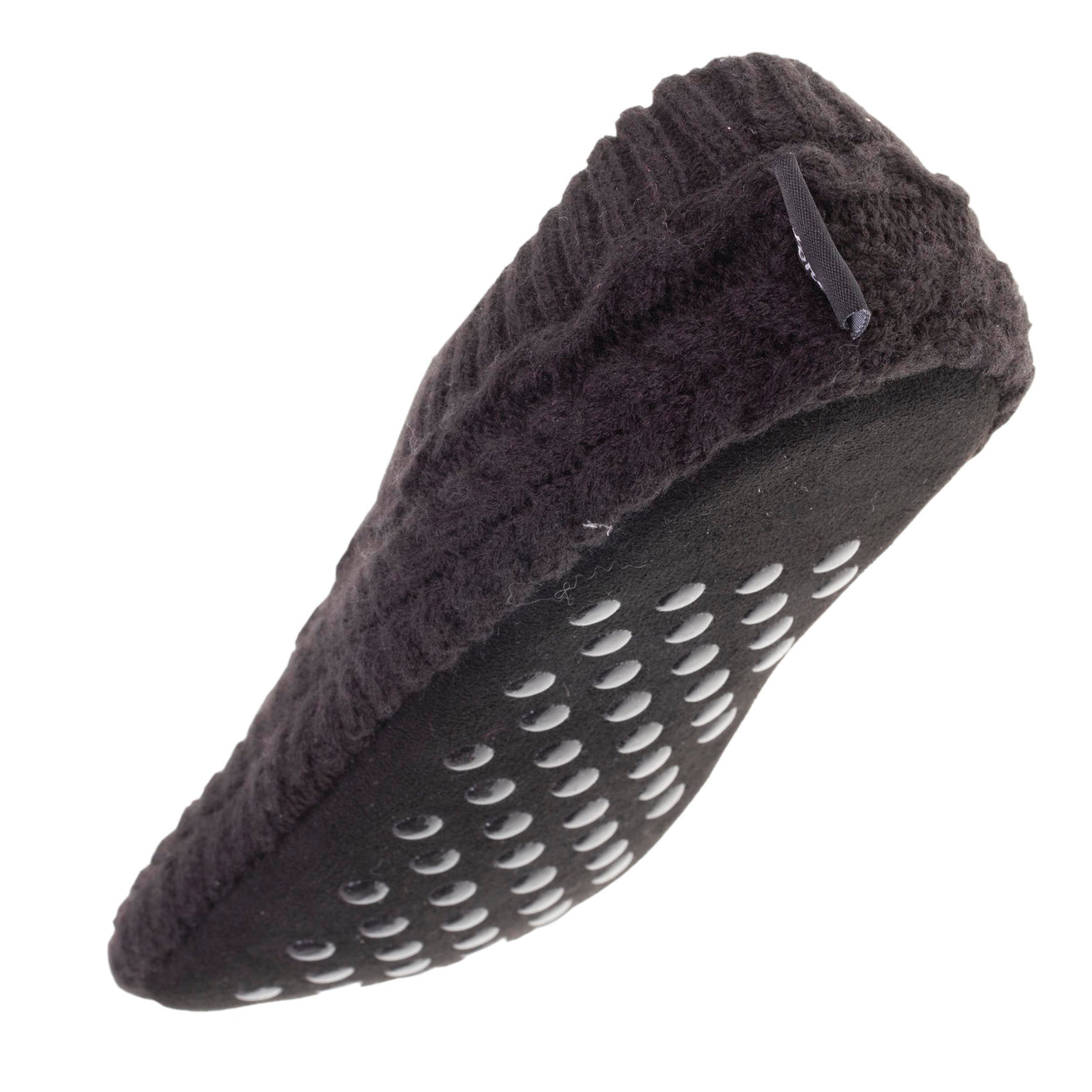 Calcetines-pantuflas Hombre Negro Retorcido