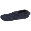 Calcetines-pantuflas Hombre Malla Marino jaspeado