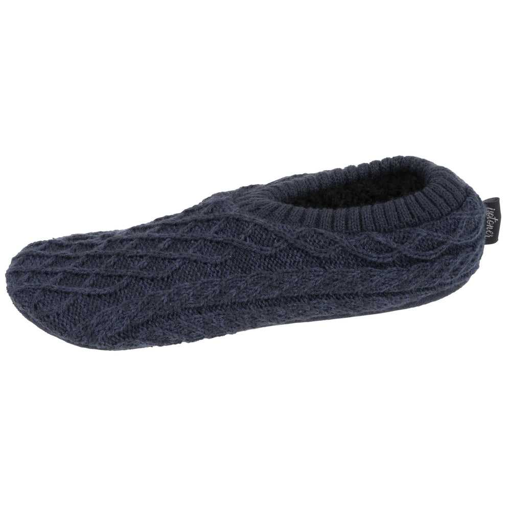 Calcetines-pantuflas Hombre Malla Marino jaspeado - Isotoner