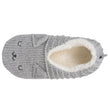 Calcetines-pantuflas forrados Mujer Gato Gris