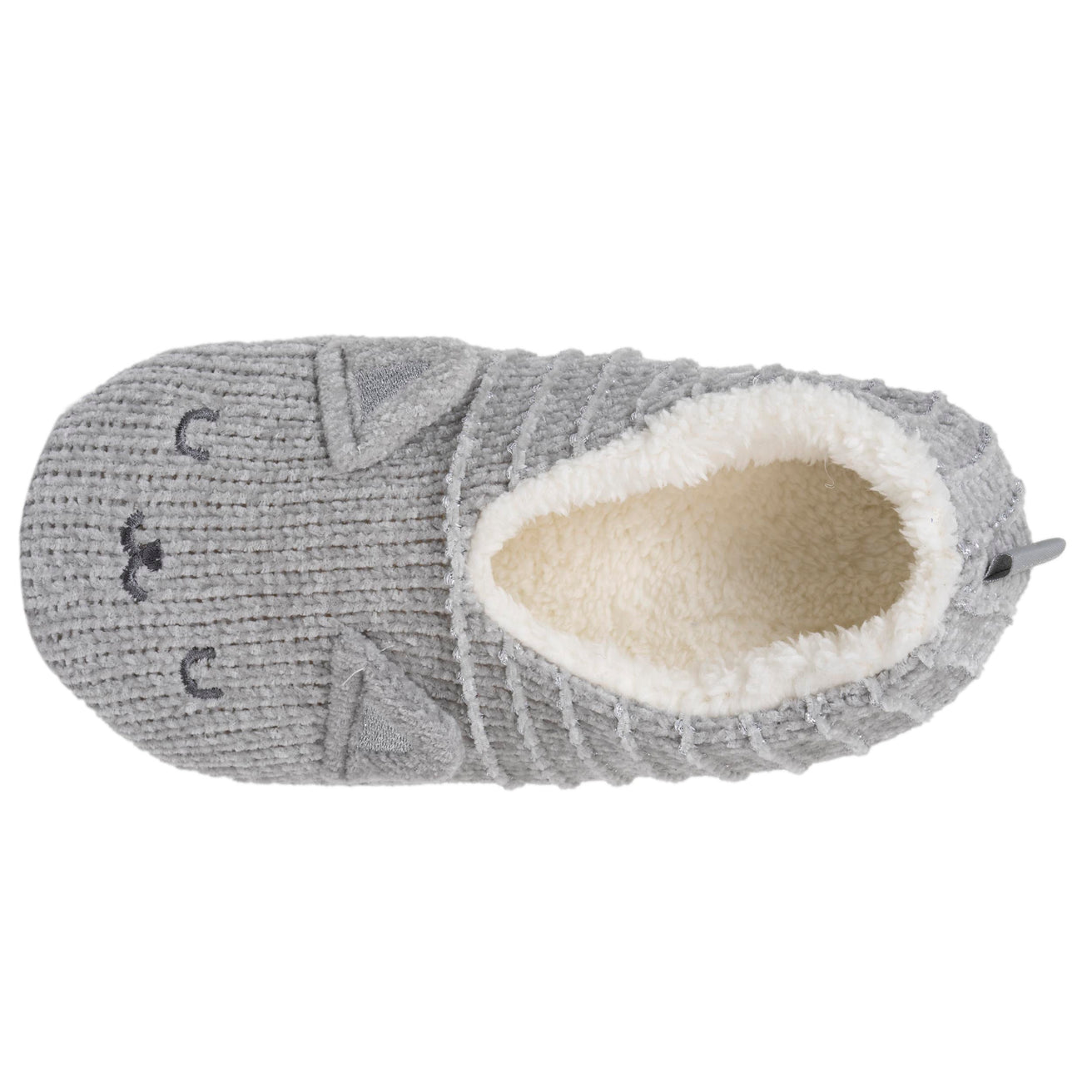 Calcetines-pantuflas forrados Mujer Gato Gris