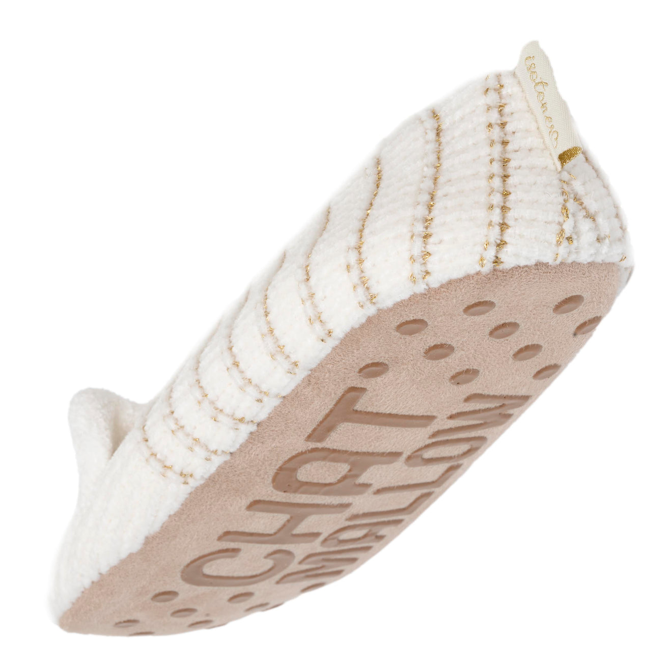 Calcetines-pantuflas forrados Mujer Gato Marfil
