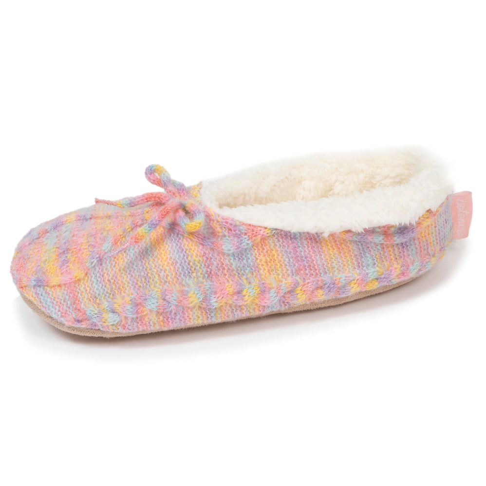 Calcetines-pantuflas forradas Mujer Lazo Multicolor - Isotoner