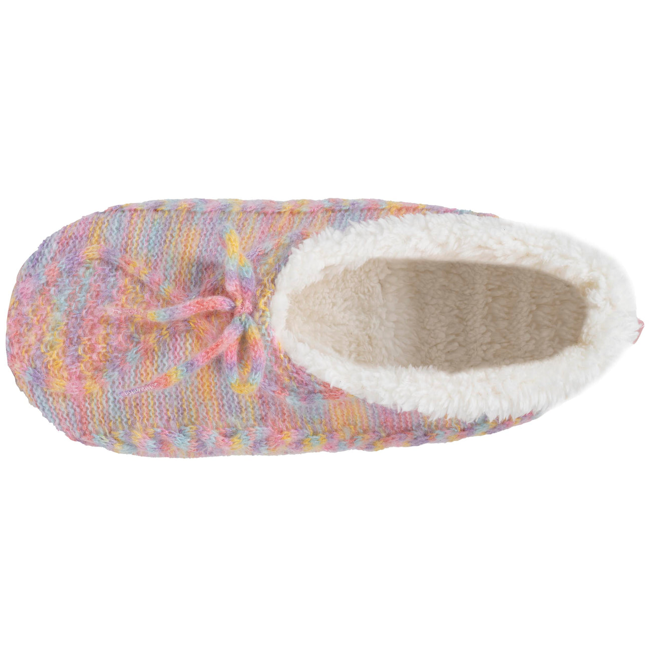 Calcetines-pantuflas forradas Mujer Lazo Multicolor