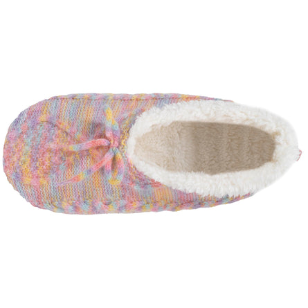 Calcetines-pantuflas forradas Mujer Lazo Multicolor - Isotoner