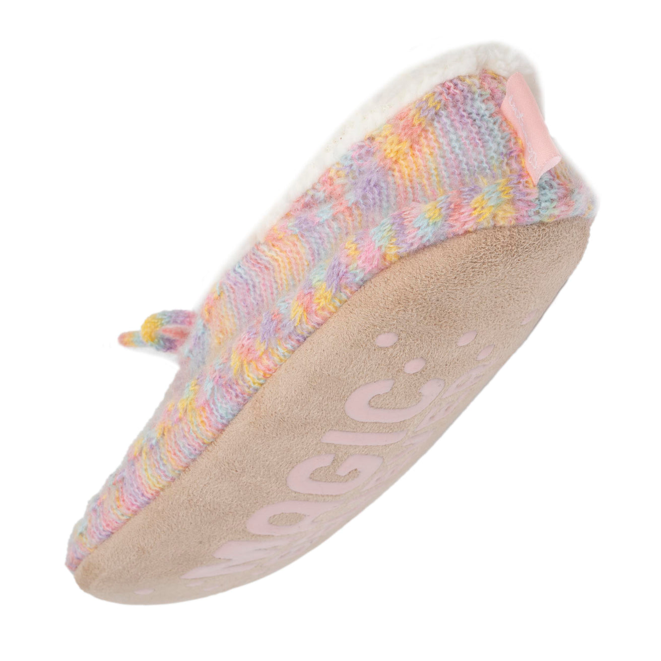 Calcetines-pantuflas forradas Mujer Lazo Multicolor