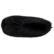 Calcetines-pantuflas forrados Mujer Pompones Negro