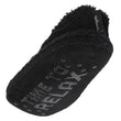 Calcetines-pantuflas forrados Mujer Pompones Negro