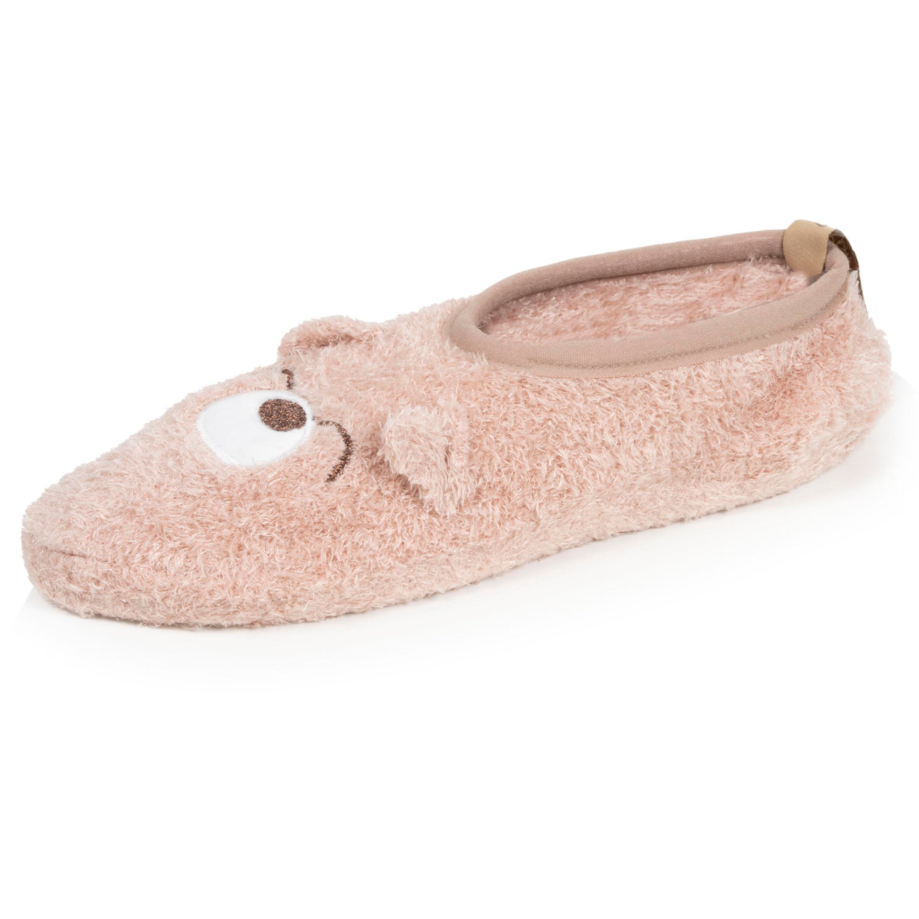 Calcetines Mujer 3D malla peluche Albaricoque