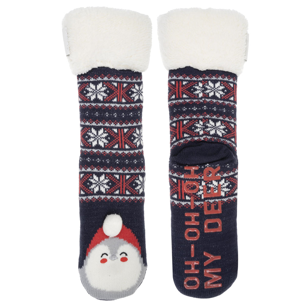 Calcetines forrados Mujer Navidad Pingüino Marino - Isotoner