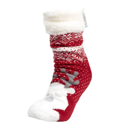 Calcetines forrados Mujer Navidad Rojo - Isotoner
