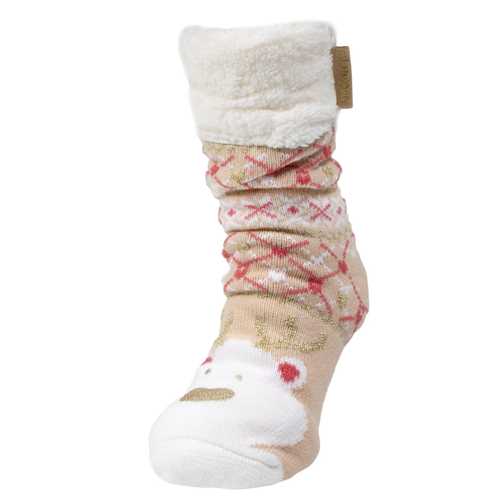 Calcetines forrados Mujer Beige Navidad - Isotoner