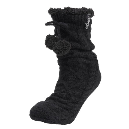 Calcetines forrados Mujer Pompones Negro - Isotoner
