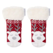 Calcetines forrados Niña Navidad Rojo 1/8 años