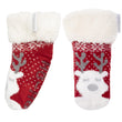 Calcetines forrados Niña Navidad Rojo 1/8 años