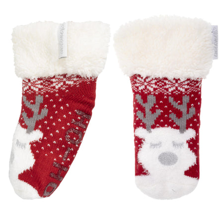 Calcetines forrados Niña Navidad Rojo 1/8 años - Isotoner
