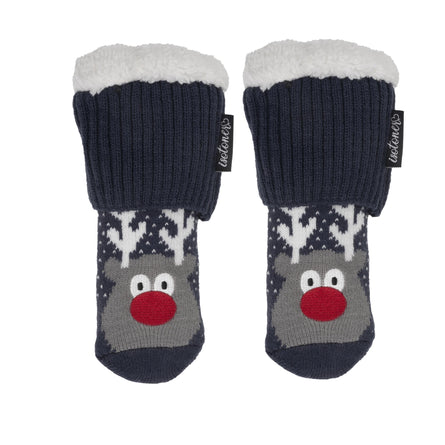 Calcetines forrados Niño Navidad Marino 1/8 años - Isotoner