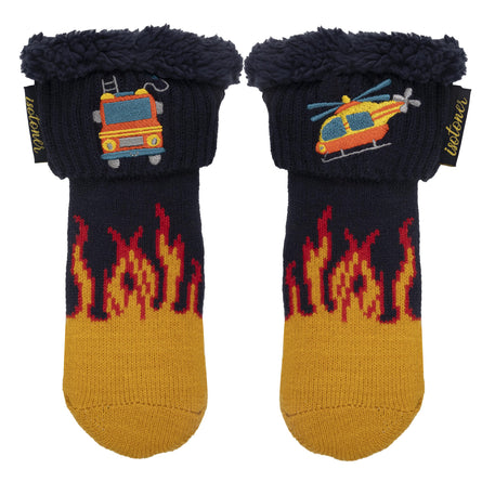 Calcetines forrados Niño Bombero Azul pato - Isotoner