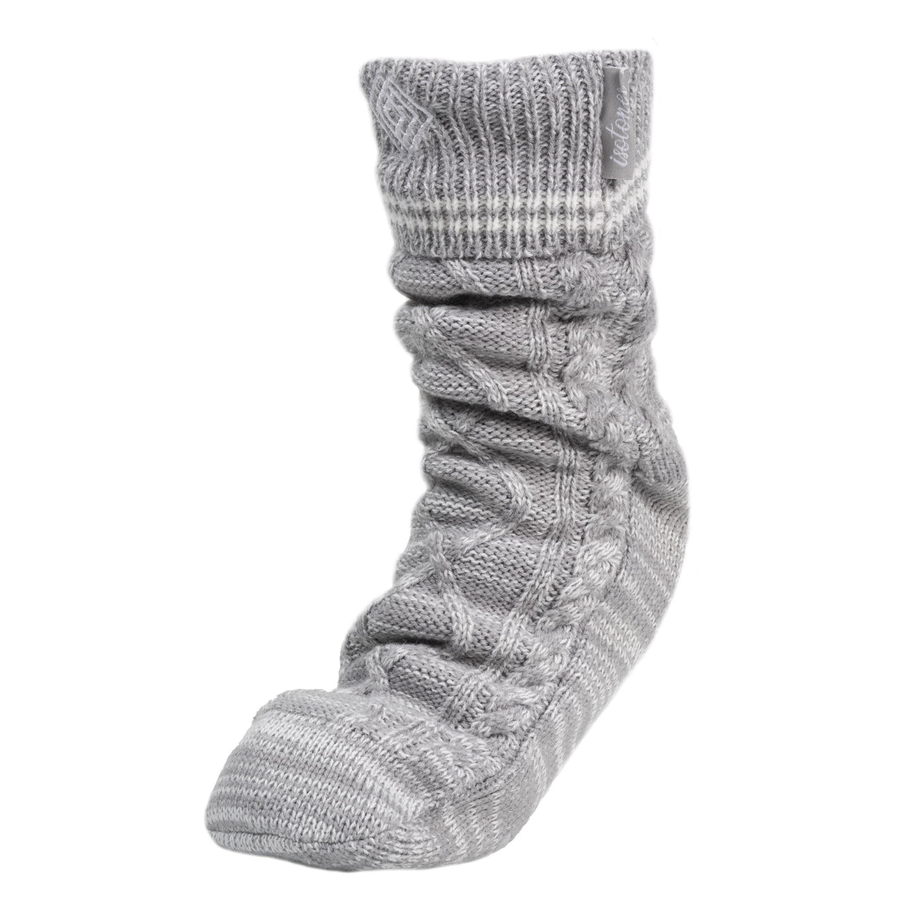 Calcetines forrados Gris moteado Hombre