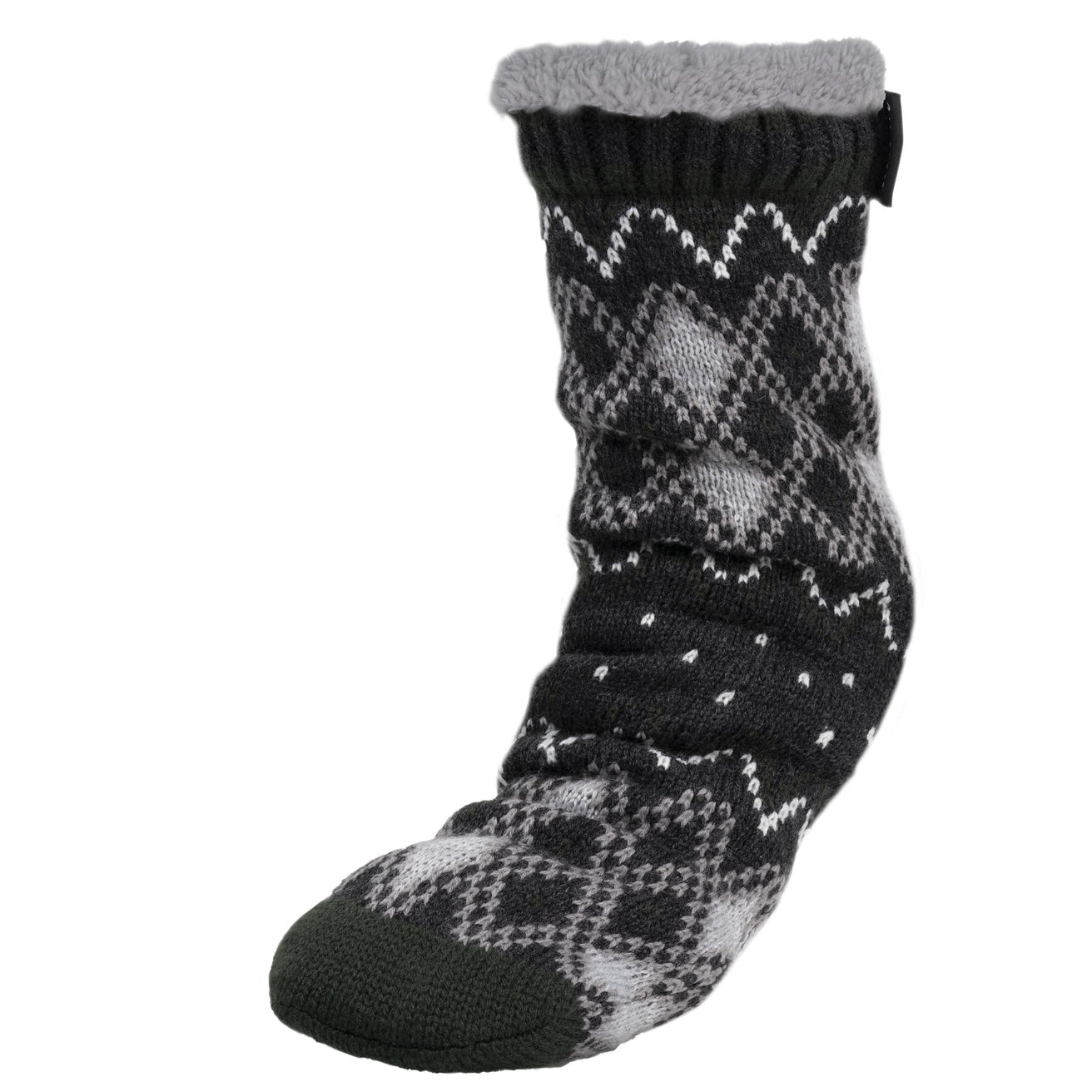 Calcetines forrados Gris Jacquard Hombre