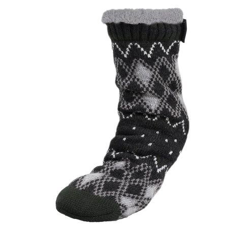 Calcetines forrados Gris Jacquard Hombre - Isotoner